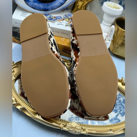 🆕 KURT GEIGER LONDON 🧿 NWOB Mansion Soft Loafer, Cow Print - Sz 39 US8.5 - Picture 13 of 16